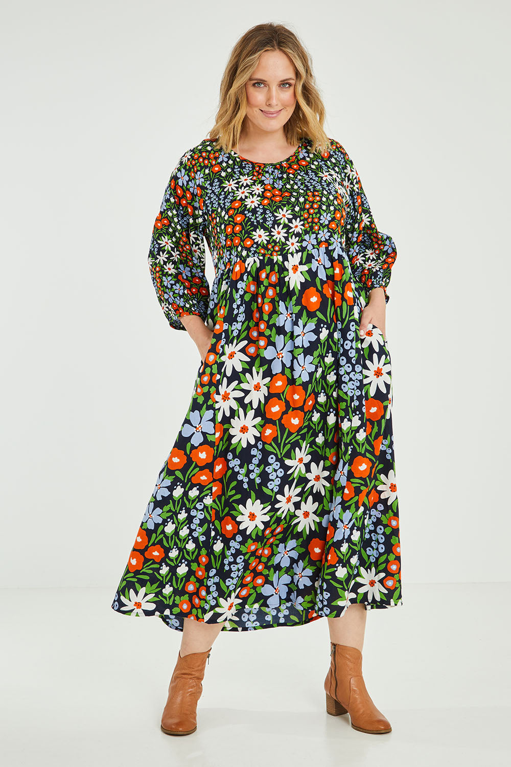 Alice Gathered Dress - Wildfield