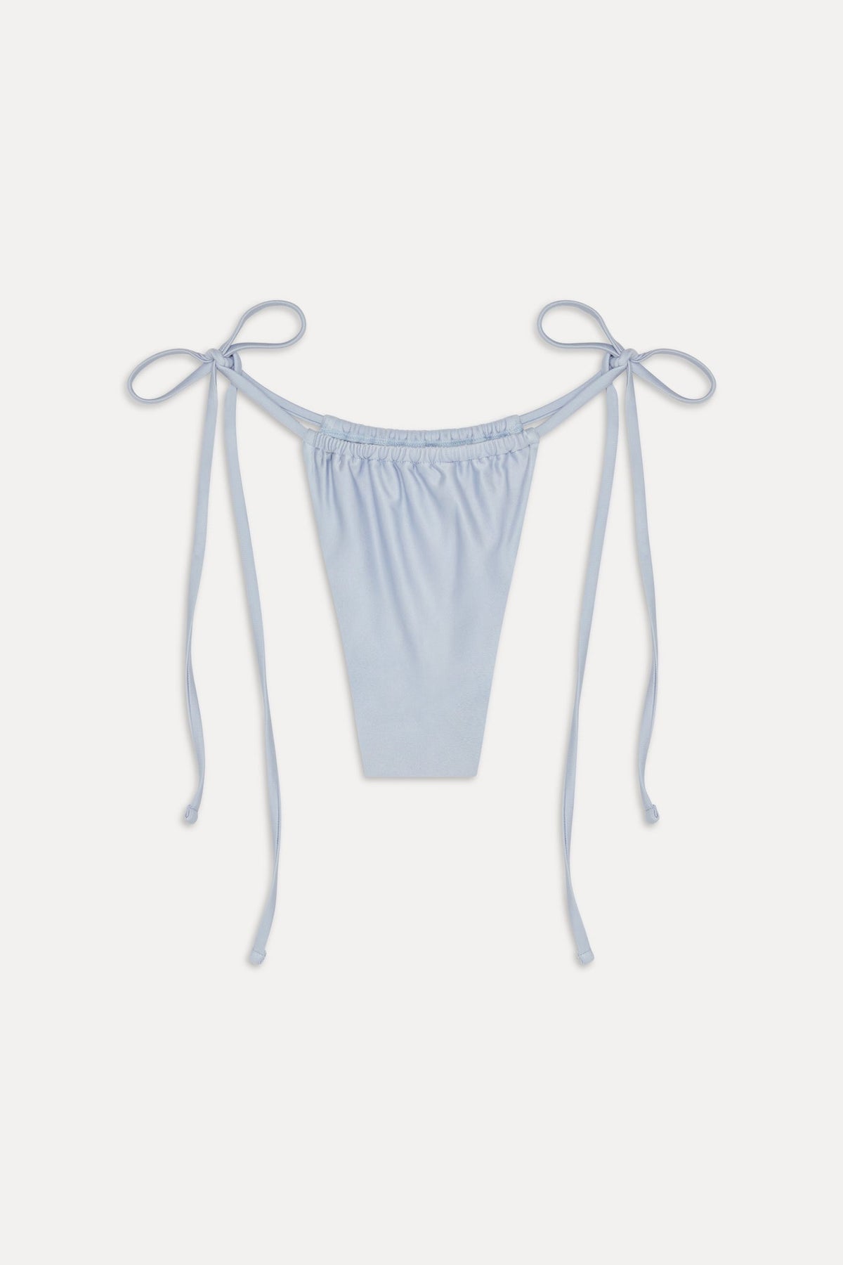 Tia Satin Skimpy Bikini Bottom - Frosting