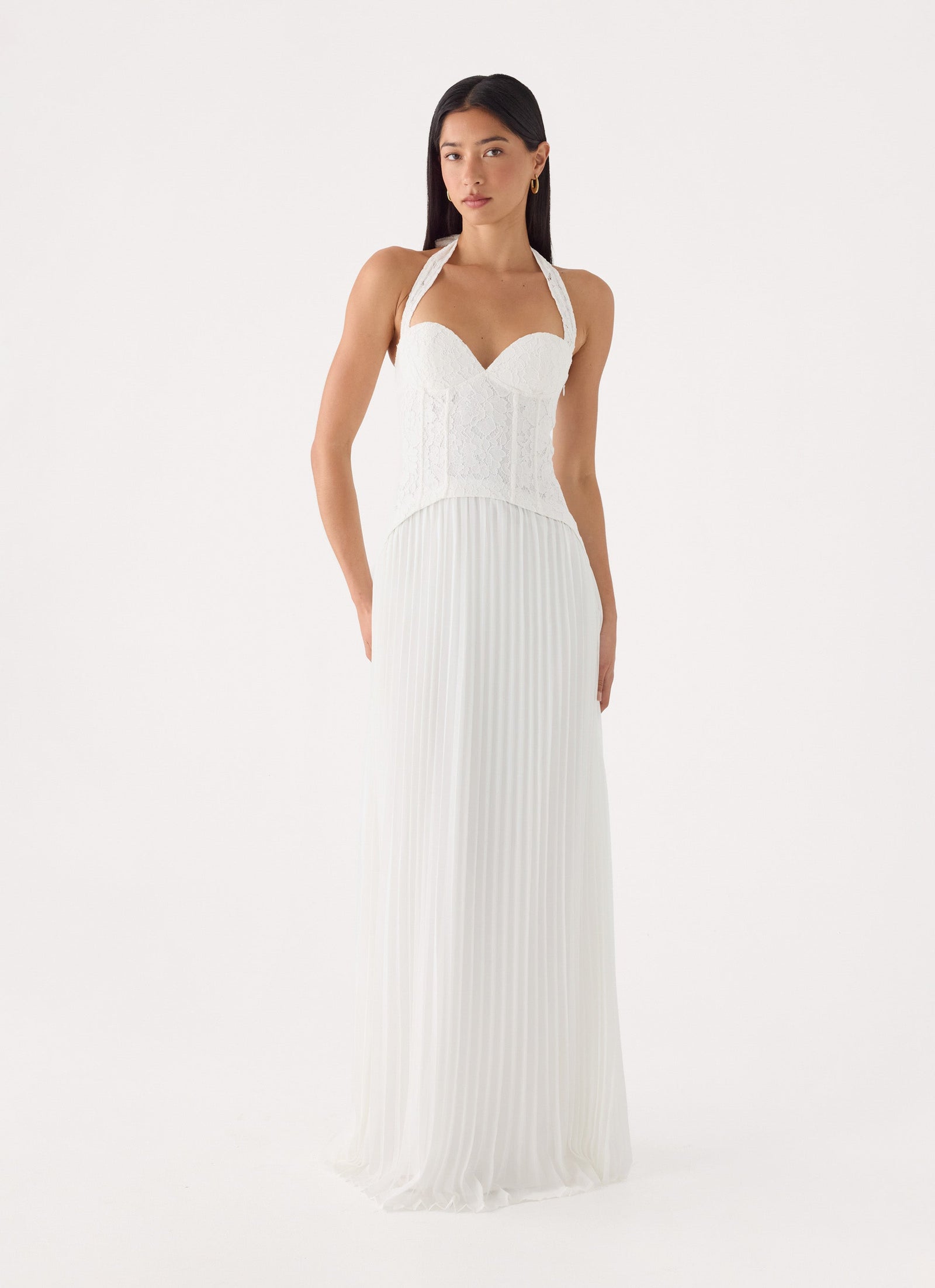 Tunnel Vision Maxi Dress - White
