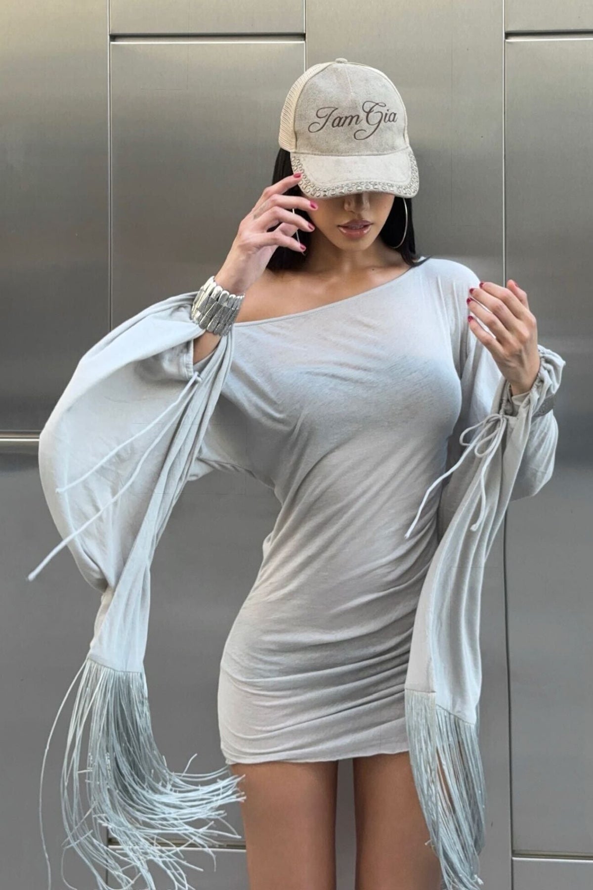 Luma Mini Dress - Grey