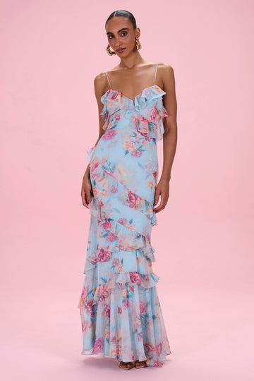 Flora Mist Maxi Dress
