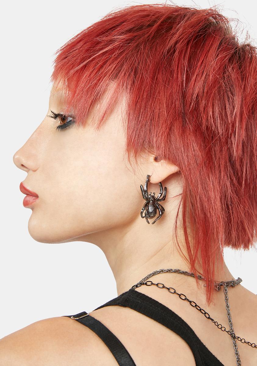 Be Afraid Spider Earrings