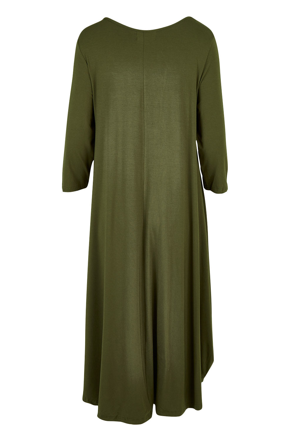 3/4 Sleeve Bamboo Maxi Dress - Olive