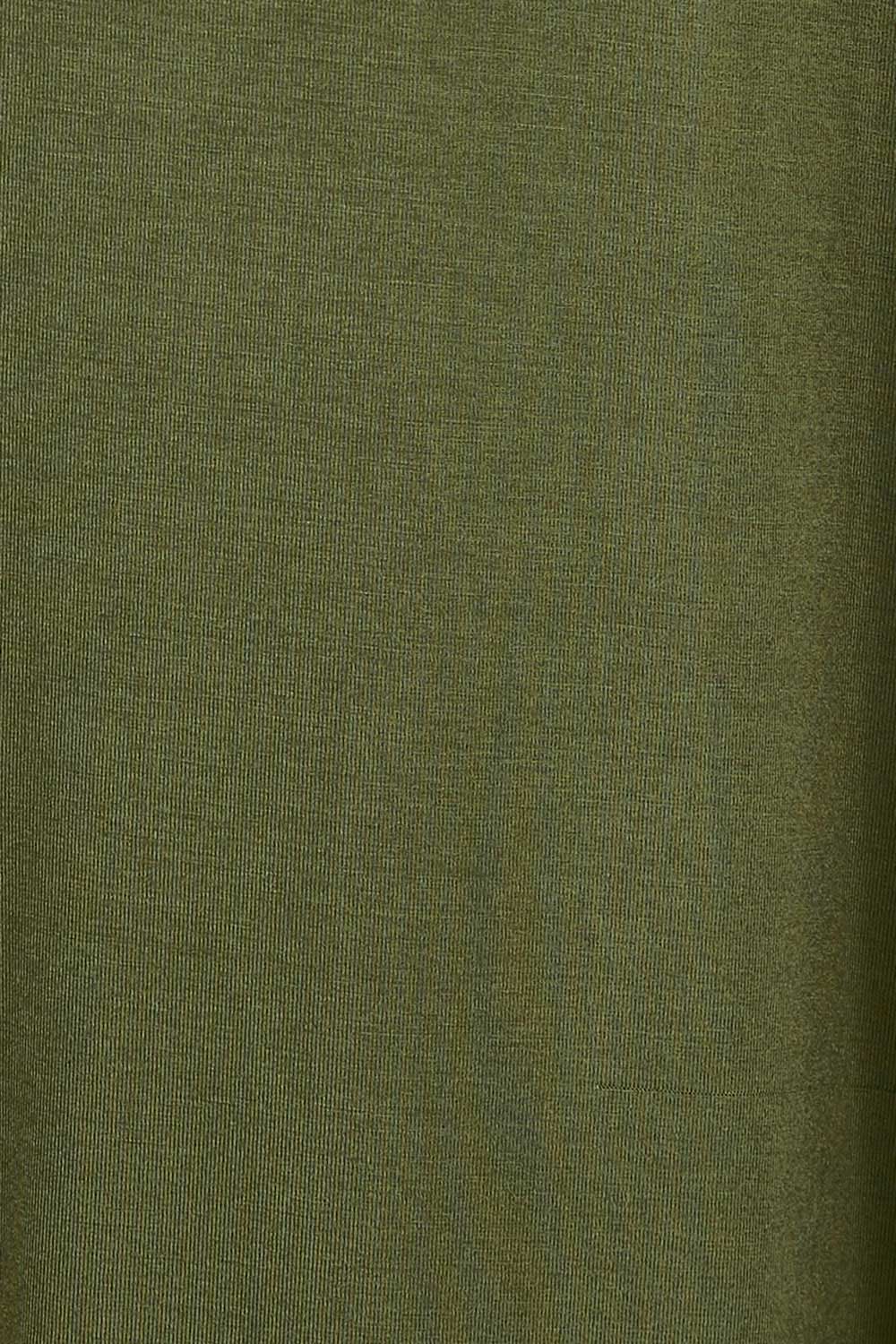 3/4 Sleeve Bamboo Maxi Dress - Olive
