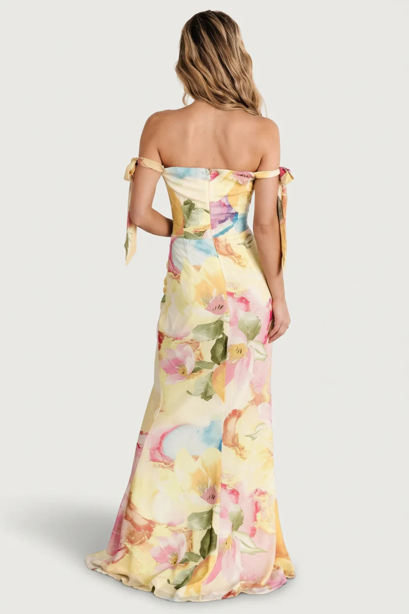 Allegra Off Shoulder Maxi Dress | Multi Floral