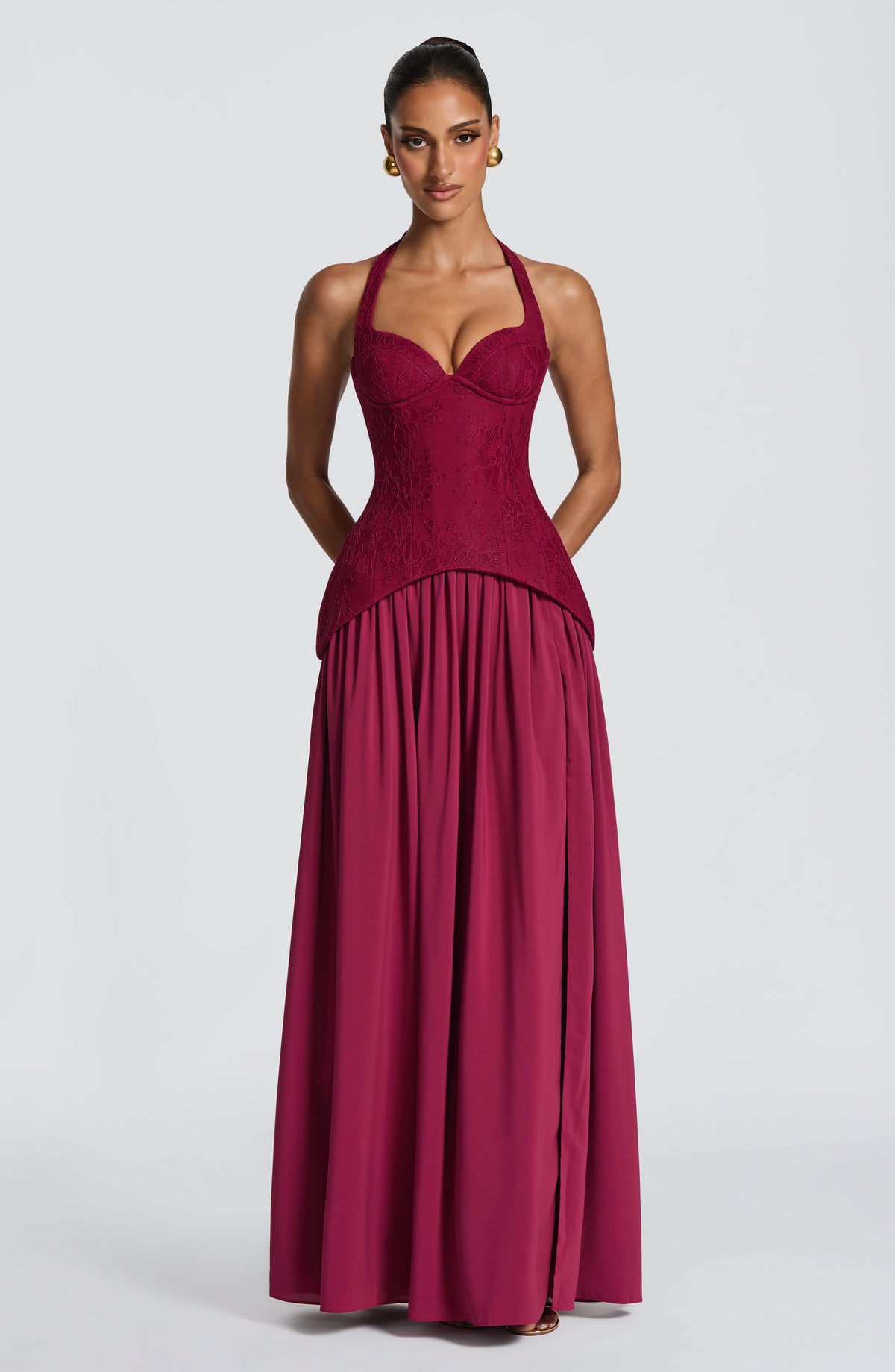 Almira Maxi Dress - Mulberry