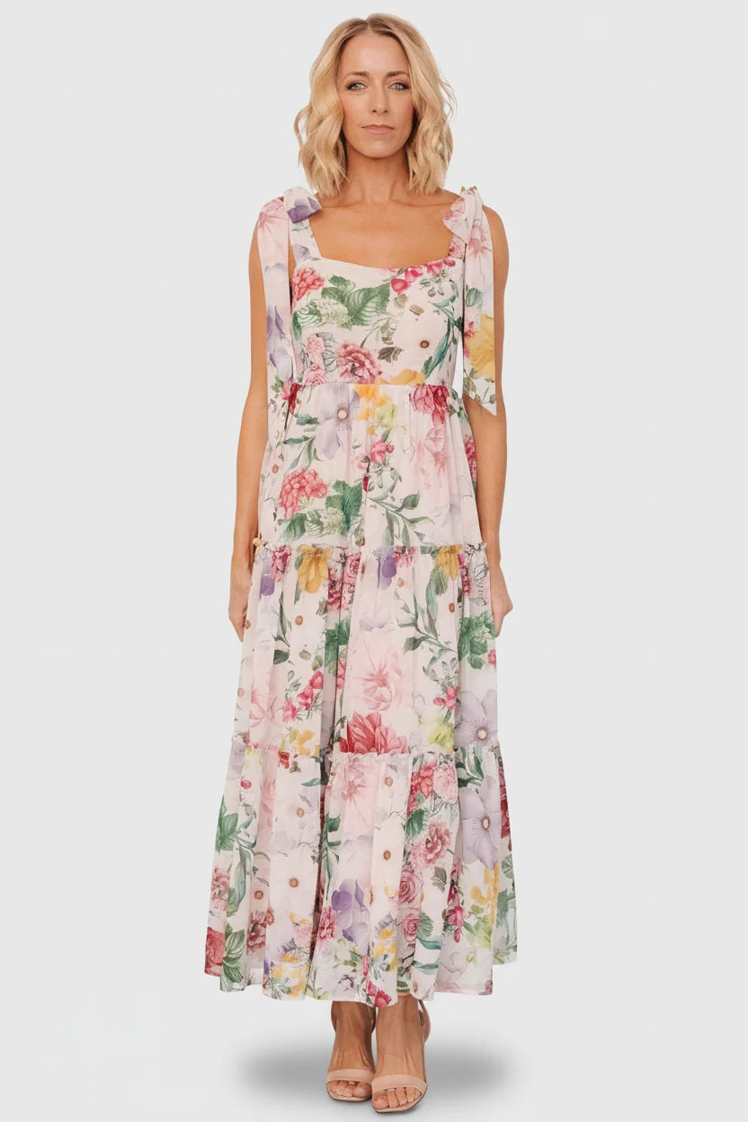 Anita Maxi Dress | Blush Multi Floral