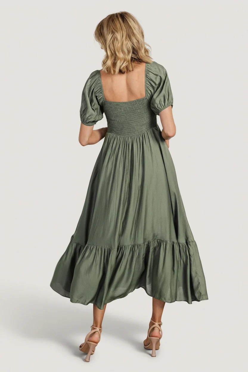 Annalisa Midi Dress | Olive