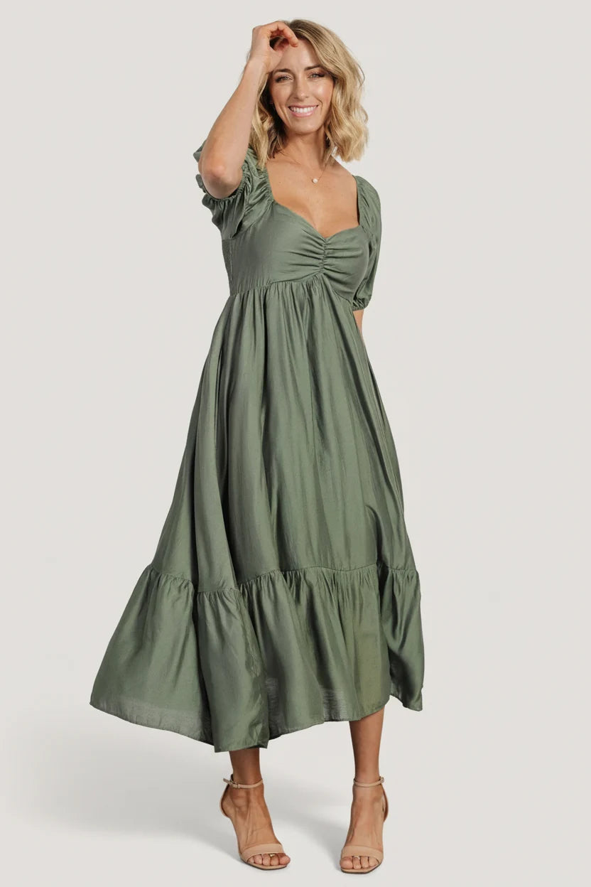 Annalisa Midi Dress | Olive