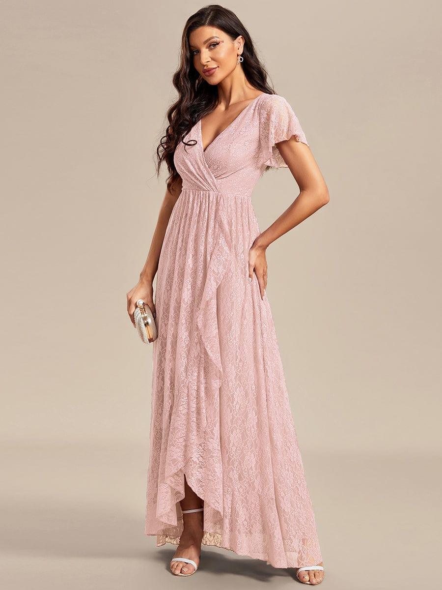 ever ELISE|Short Sleeve Ruffled Lace Mother of the Bride Dress