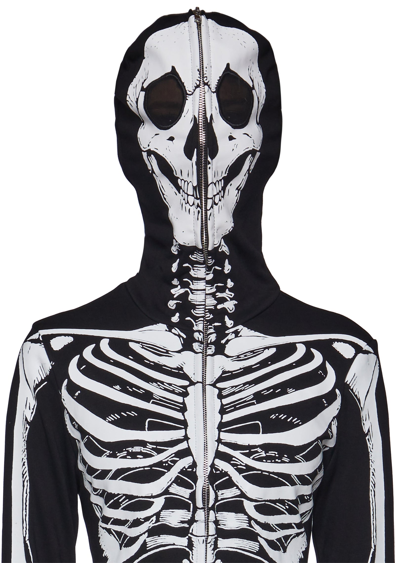Skelly Zip Up Hoodie Dress