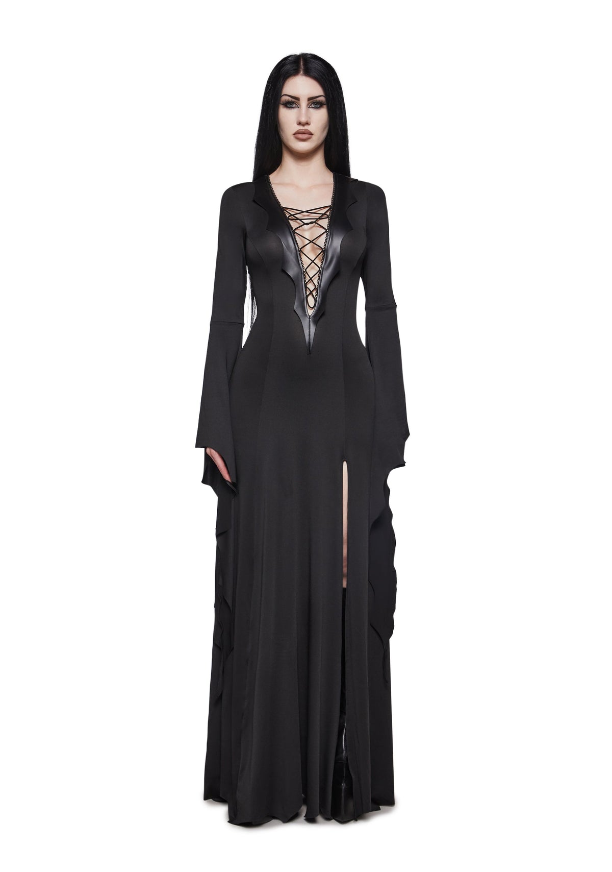 Gothic Pentagram Maxi Dress
