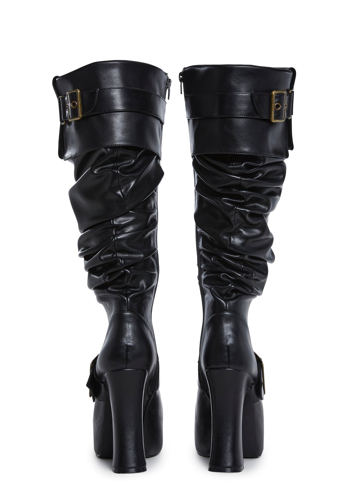 Ren Faire Slouchy Boots - Black