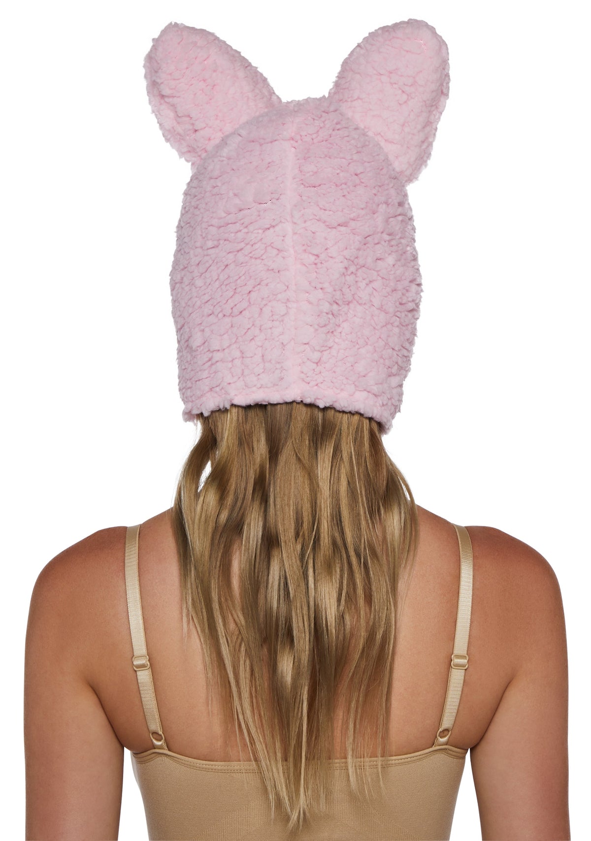 Little Monster Costume Hood - Pink