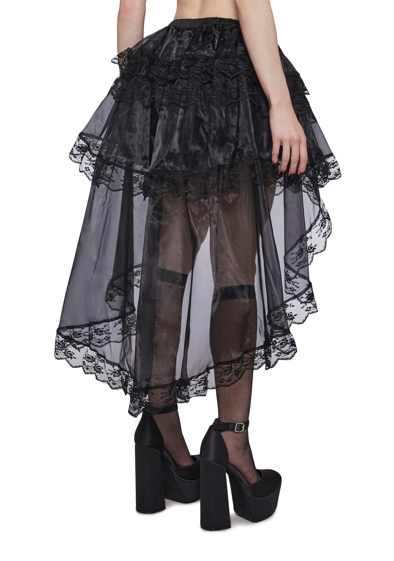 Dark Countess Lace Petti Skirt