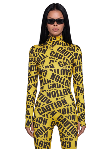 Caution Tape Sexy Costume