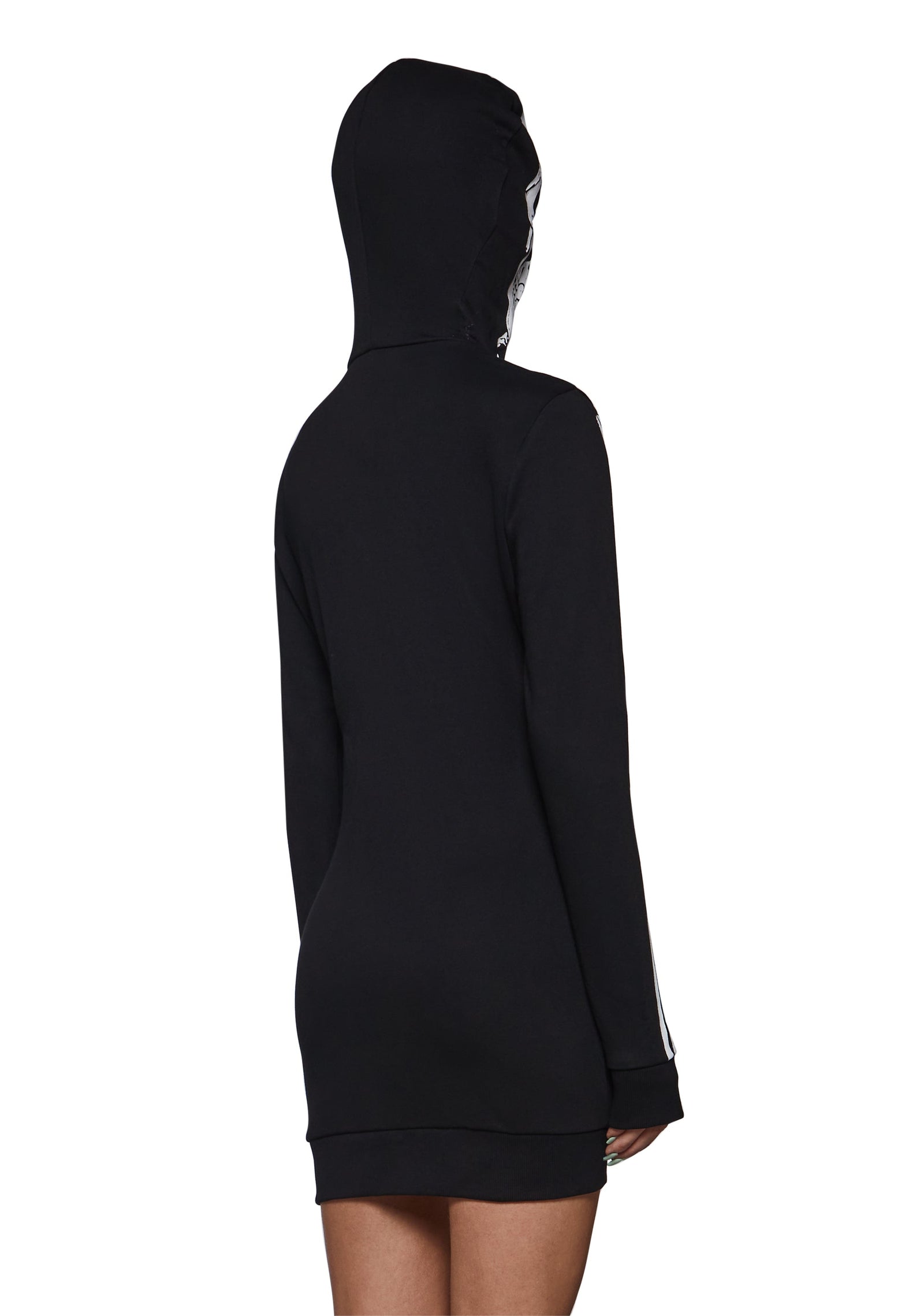 Skelly Zip Up Hoodie Dress