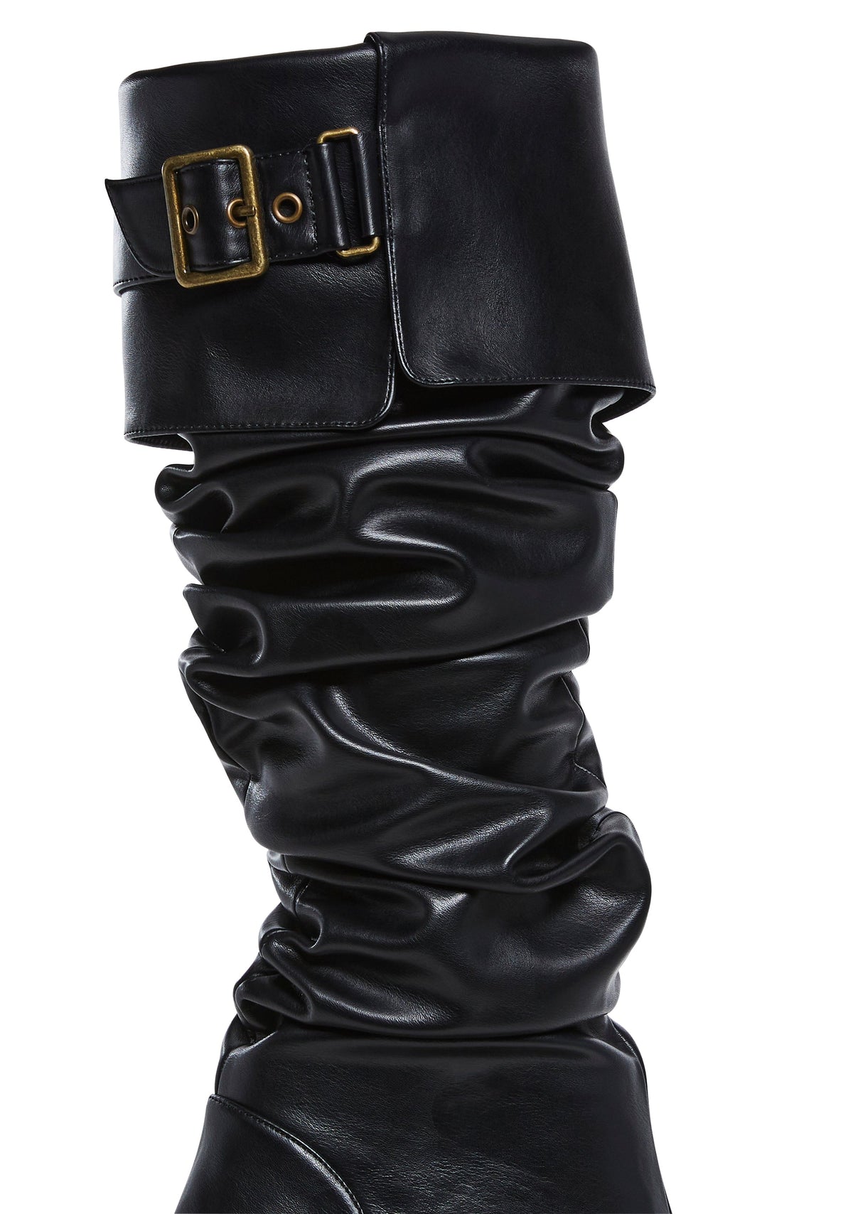 Ren Faire Slouchy Boots - Black