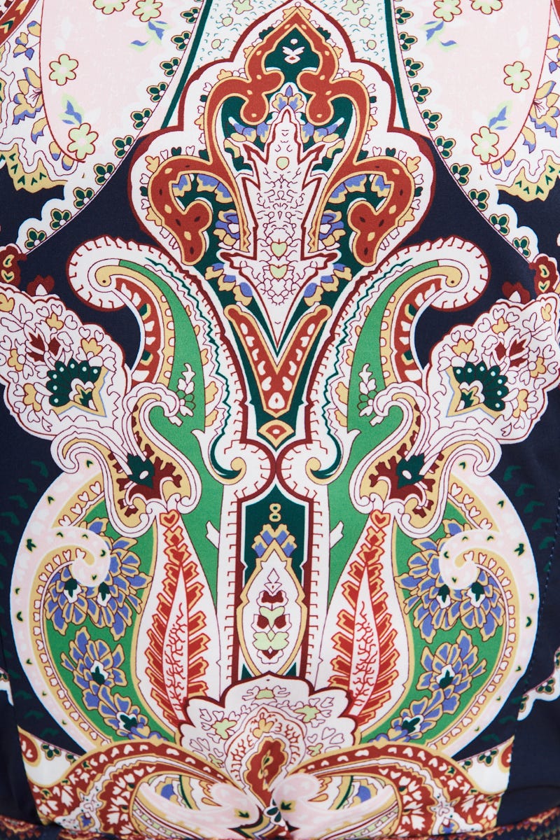 Amore Dress In Navy Paisley