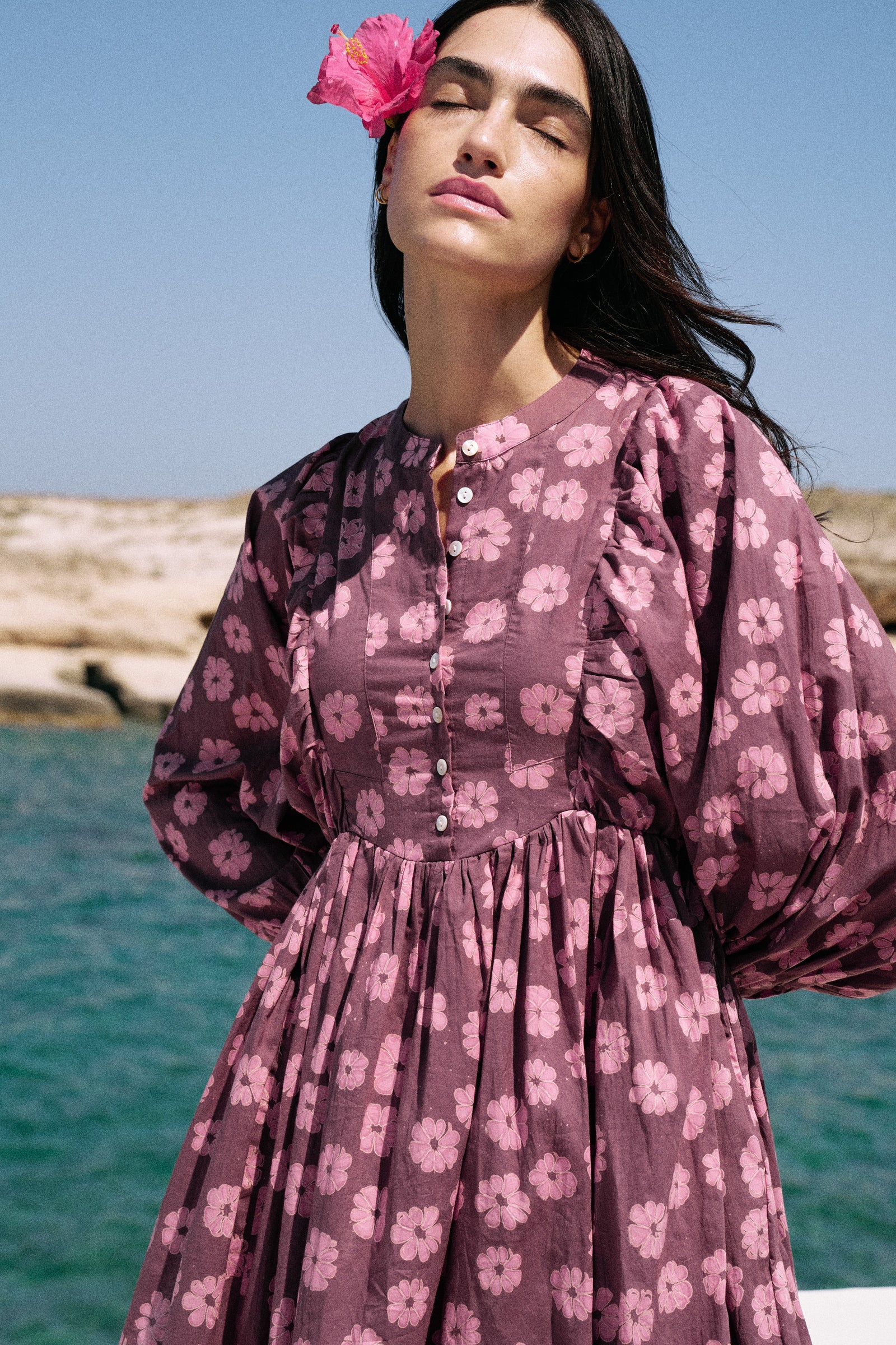Anika Maxi Dress ~ Pink Cosmos