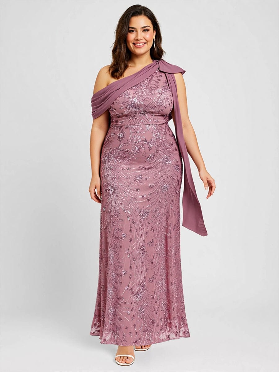 ever BELLAMY|Bow Detail Sequin Drop Shoulder Sleeve Dress