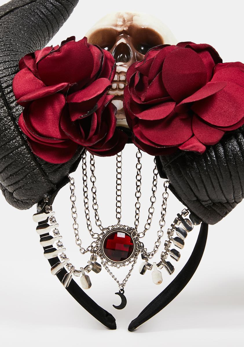 Gothic Glamour Horn Headpiece