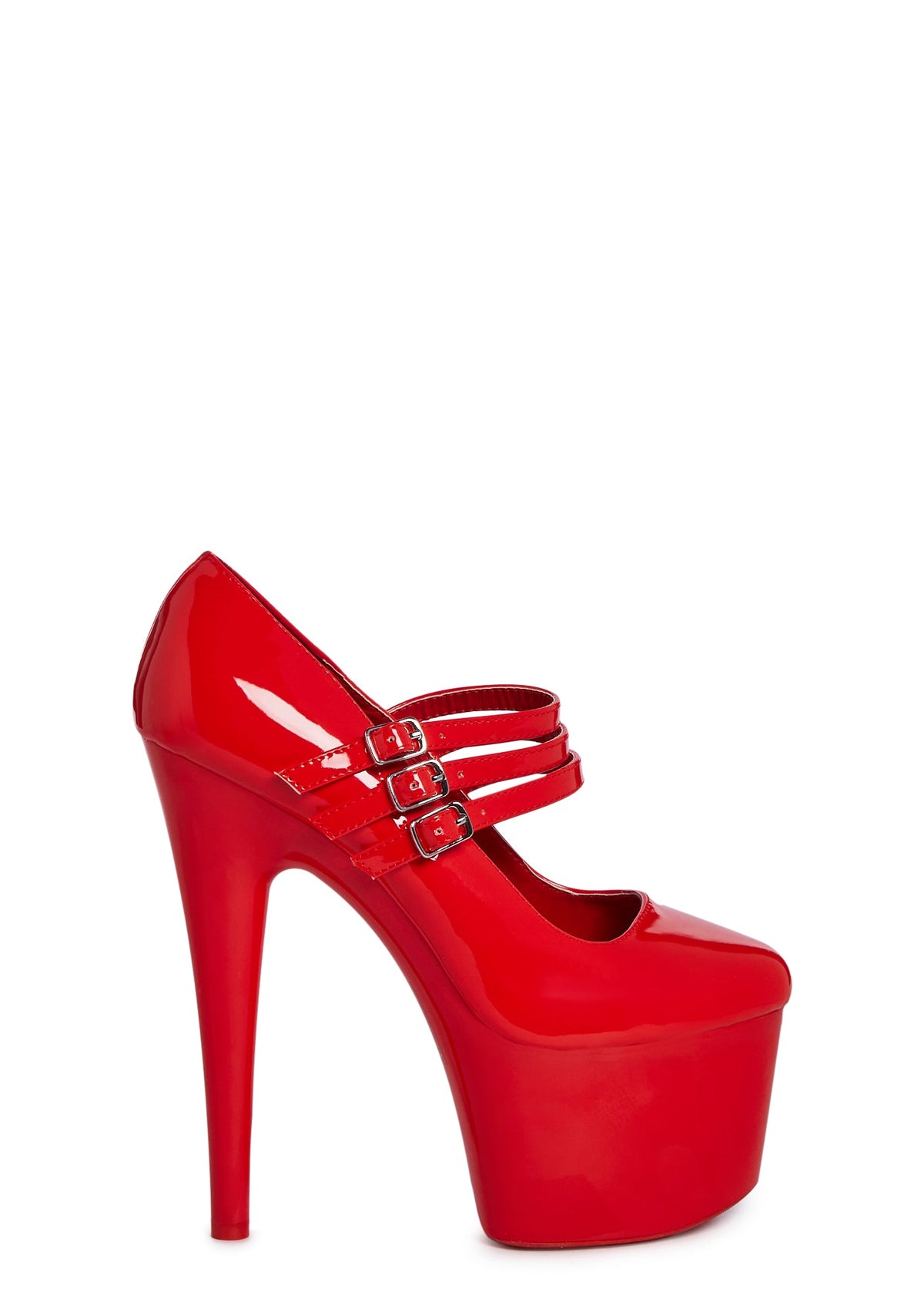 Natasha Platform Stiletto Heels - Red