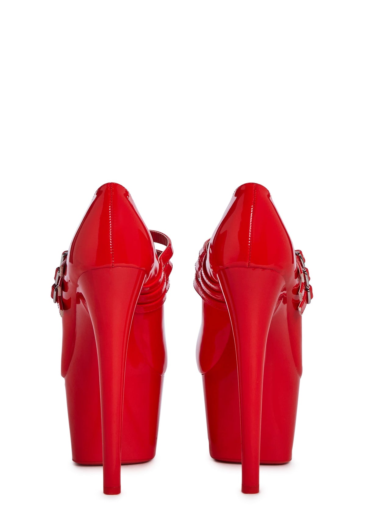 Natasha Platform Stiletto Heels - Red