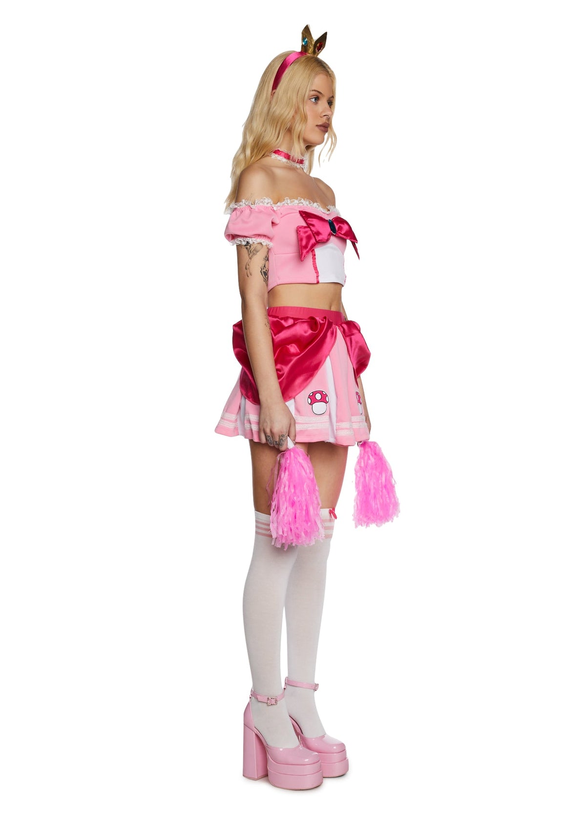Peachy Princess Cheerleader Costume