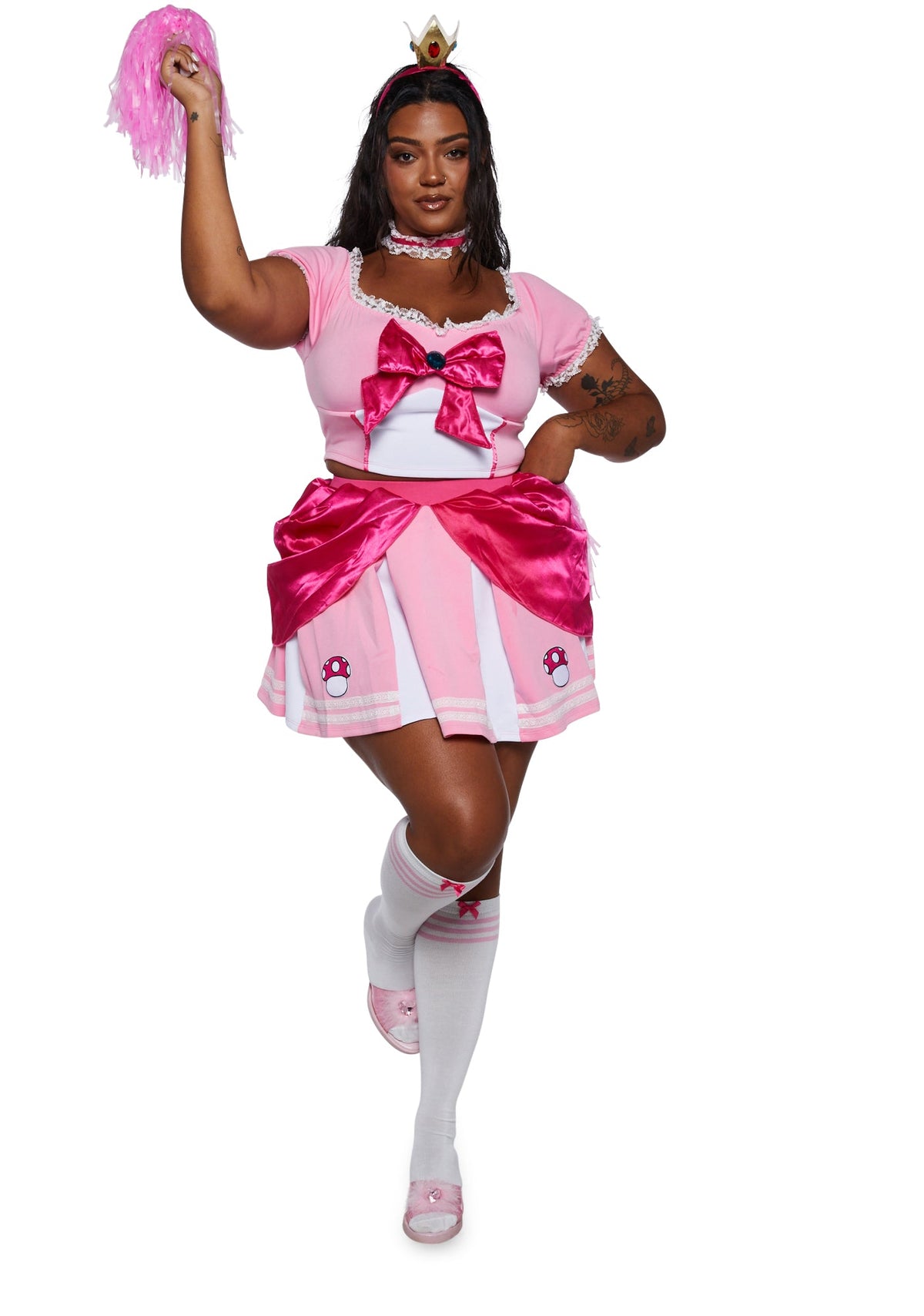 Peachy Princess Cheerleader Costume