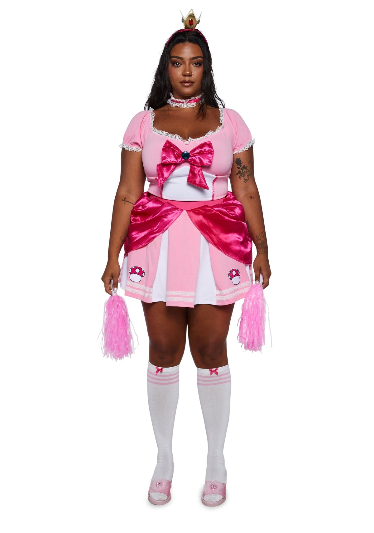 Peachy Princess Cheerleader Costume