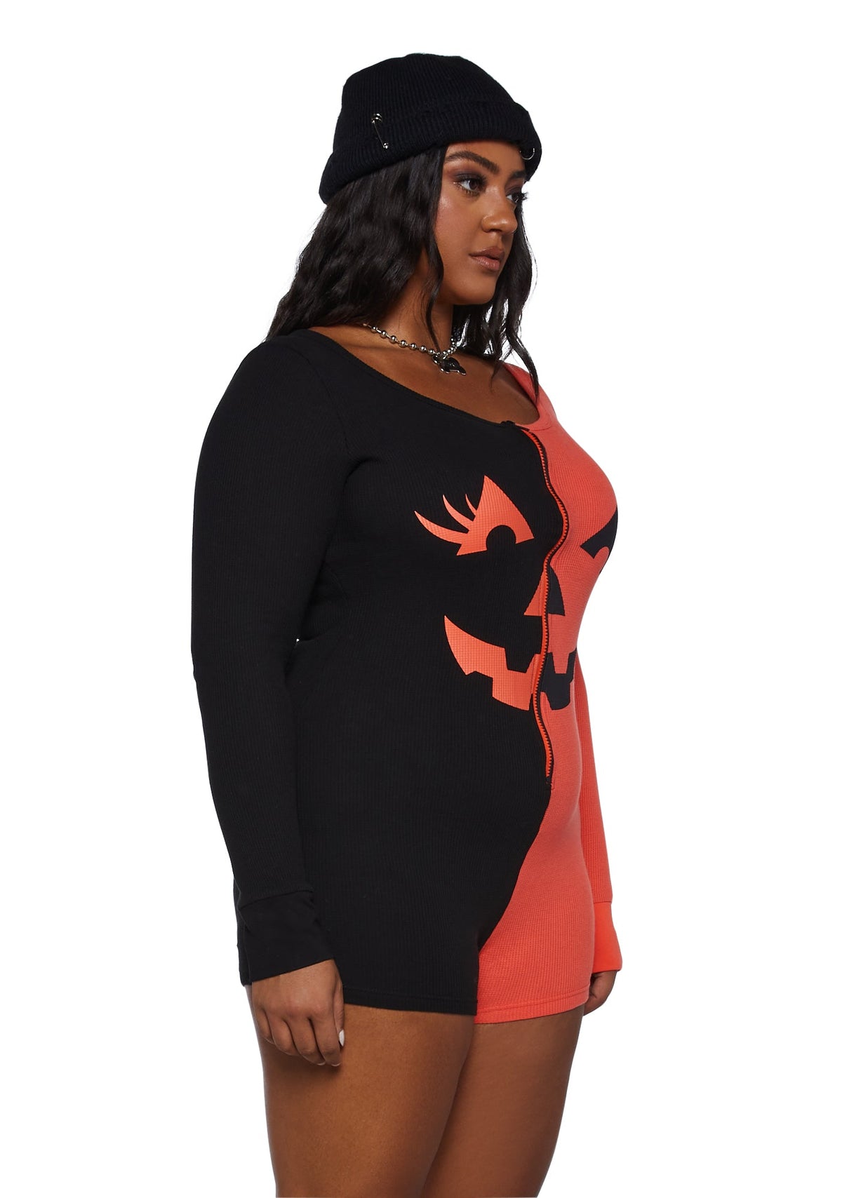 Feelin' Hollow Inside Pumpkin Romper