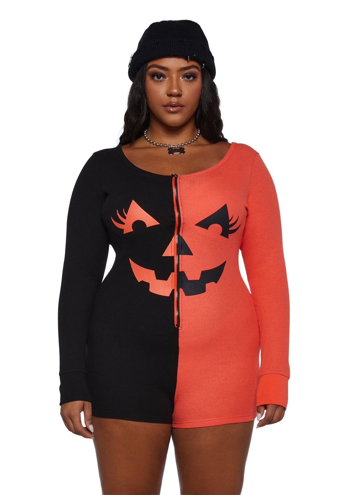 Feelin' Hollow Inside Pumpkin Romper