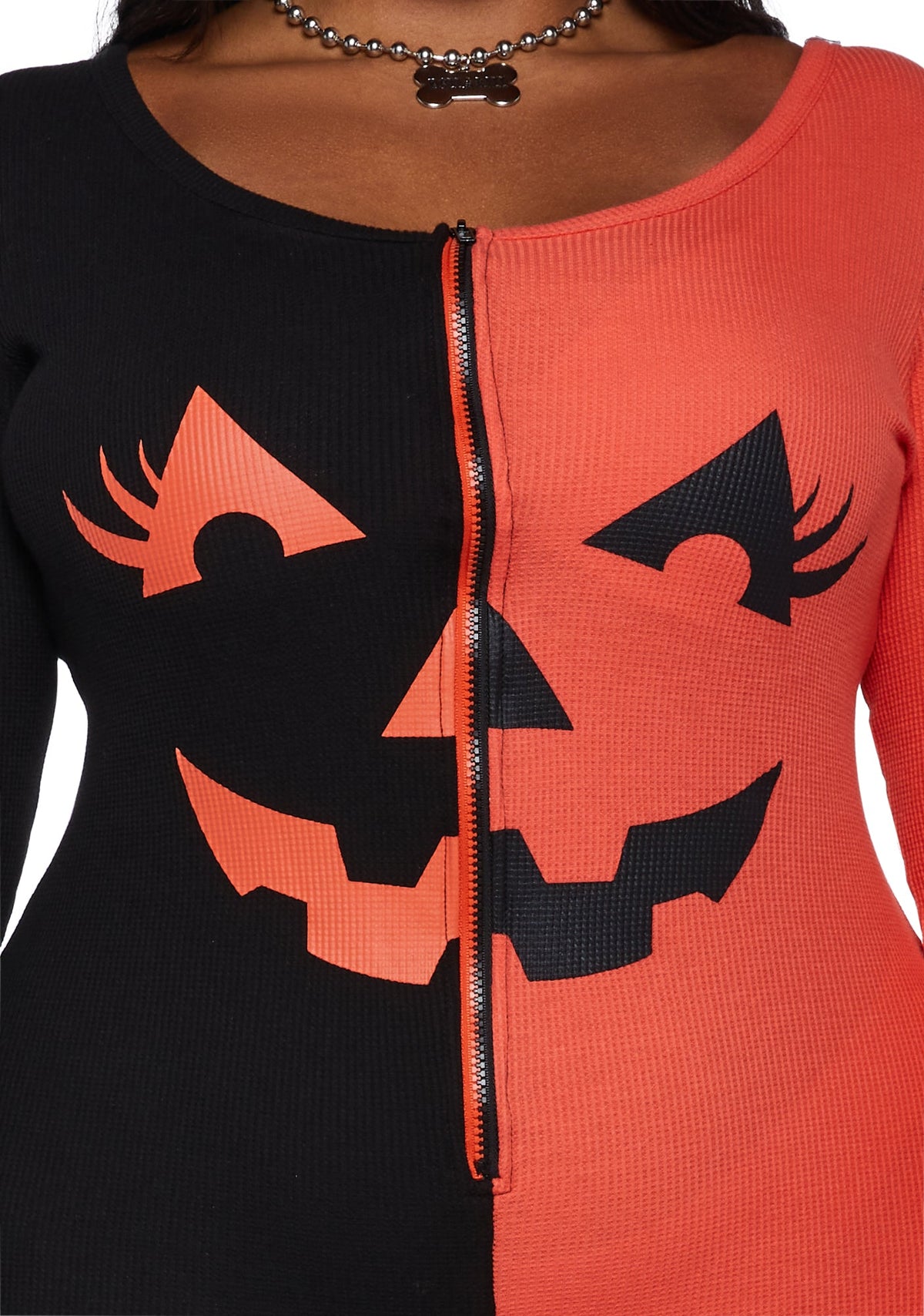 Feelin' Hollow Inside Pumpkin Romper