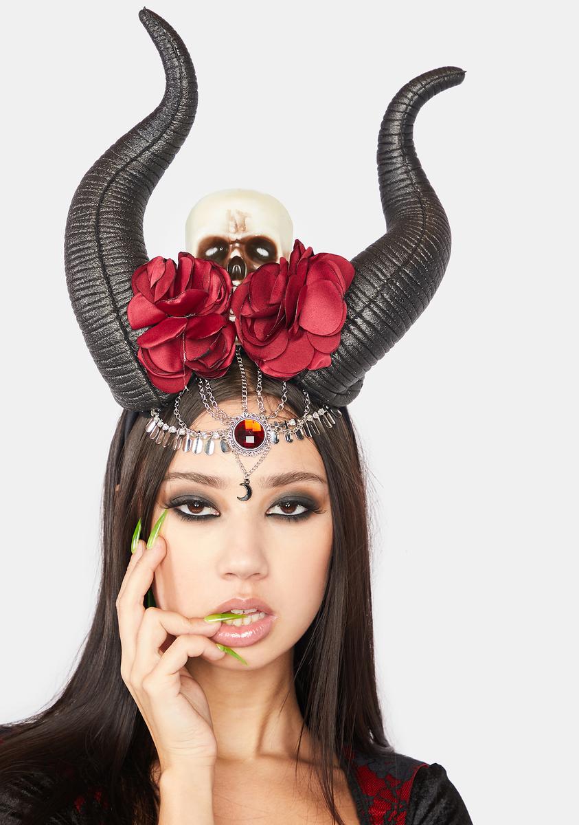 Gothic Glamour Horn Headpiece