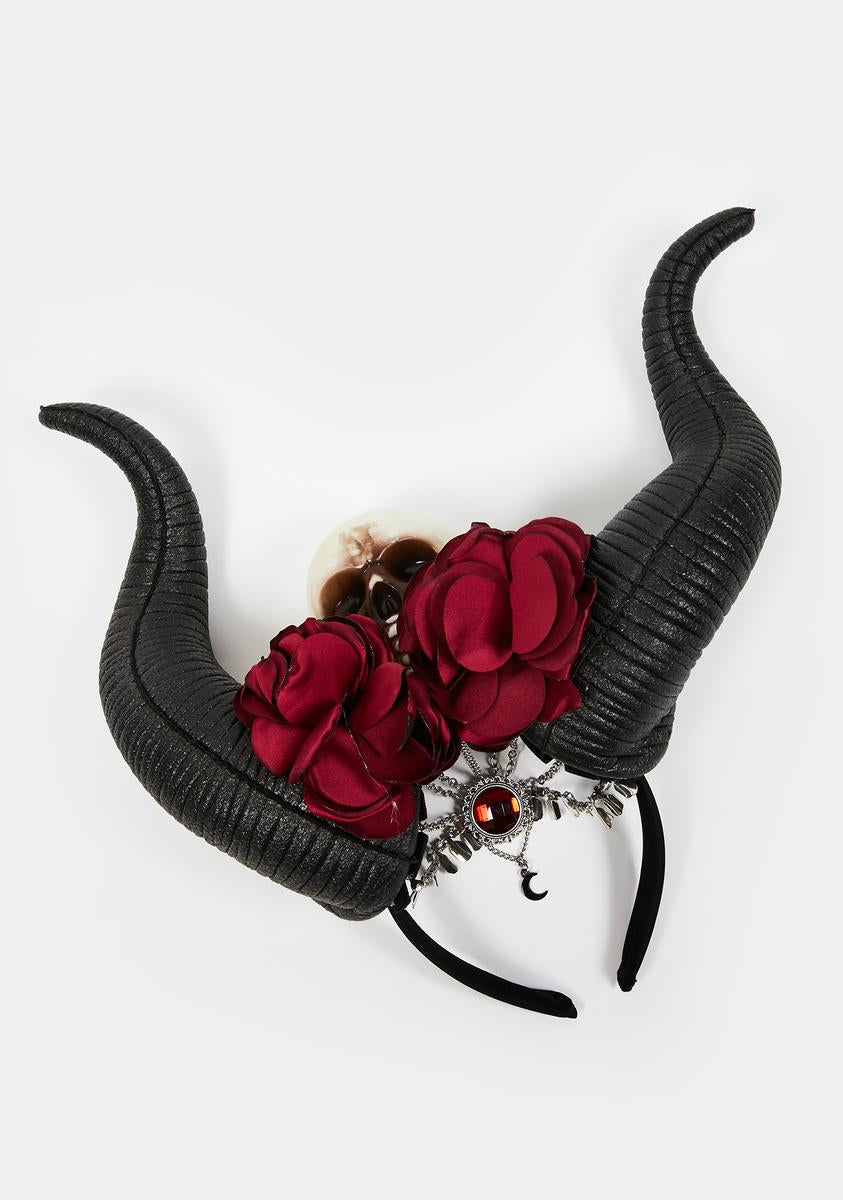 Gothic Glamour Horn Headpiece